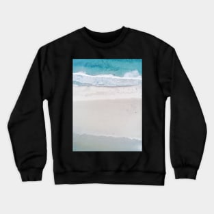 Beach from above Crewneck Sweatshirt